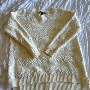 Cream colored oversized Forever 21 sweater